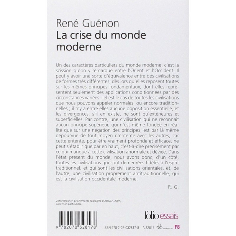 La crise du monde moderne La crise du monde moderne