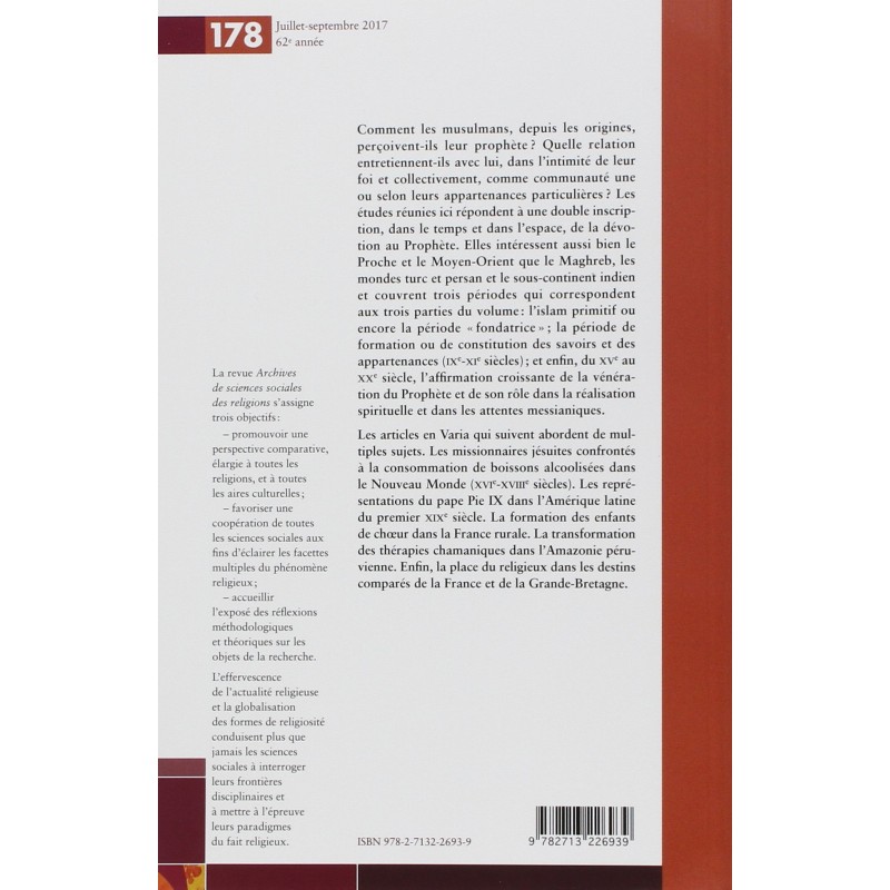 Le peophète de l'islam. La construction d'un modèle. Premiers Mystiques