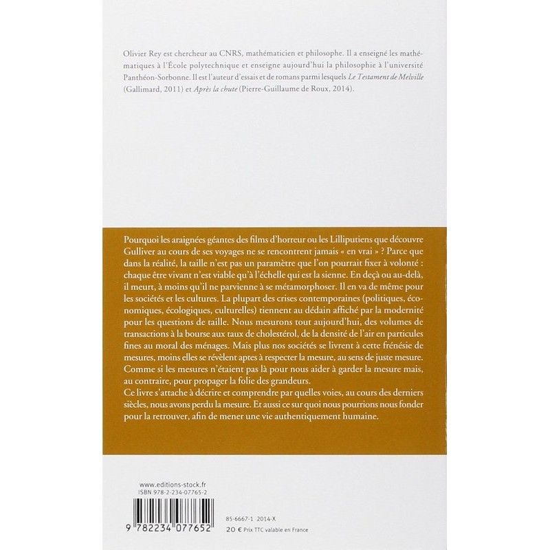 Une question de taille Une question de taille