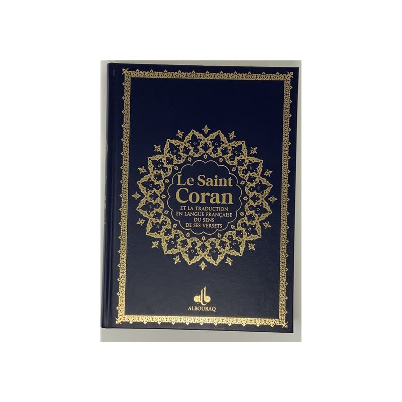 Saint coran - bilingue grande ecriture (arabe,francais) - grand format (A4 : 20x28) - noir