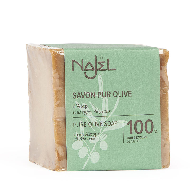 Savon pur olive d'Alep 100% huile d'olive - 200g