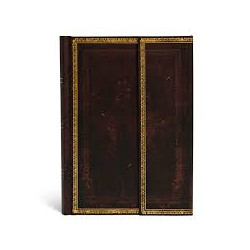 Carnet ligné Paperblanks Noir Marocain Midi avec rabat