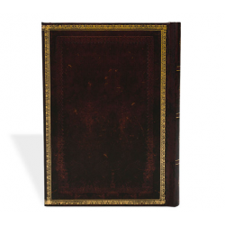 Carnet ligné Paperblanks Noir Marocain Midi avec rabat