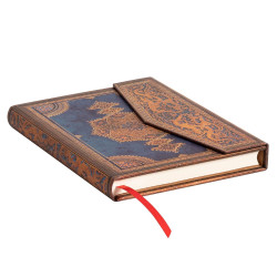 Carnet Paperblanks Safavide Indigo Midi avec rabat