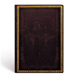Carnet ligné Paperblanks noir Marocain Midi Souple