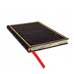 Carnet ligné Paperblanks noir Marocain Midi Souple